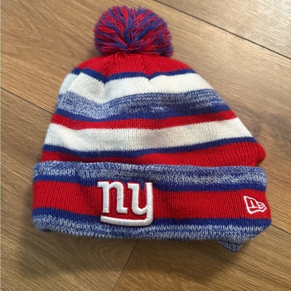 NFL Other - NFL NY Giants Beanie Men’s Pom Style Blue